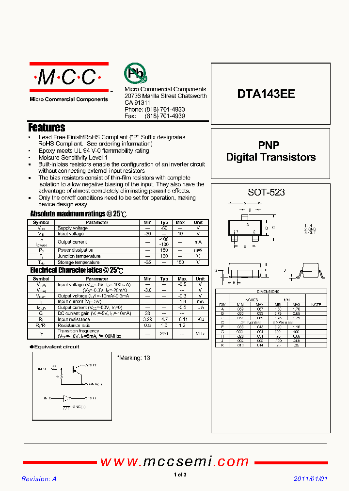 DTA143EE11_5902786.PDF Datasheet