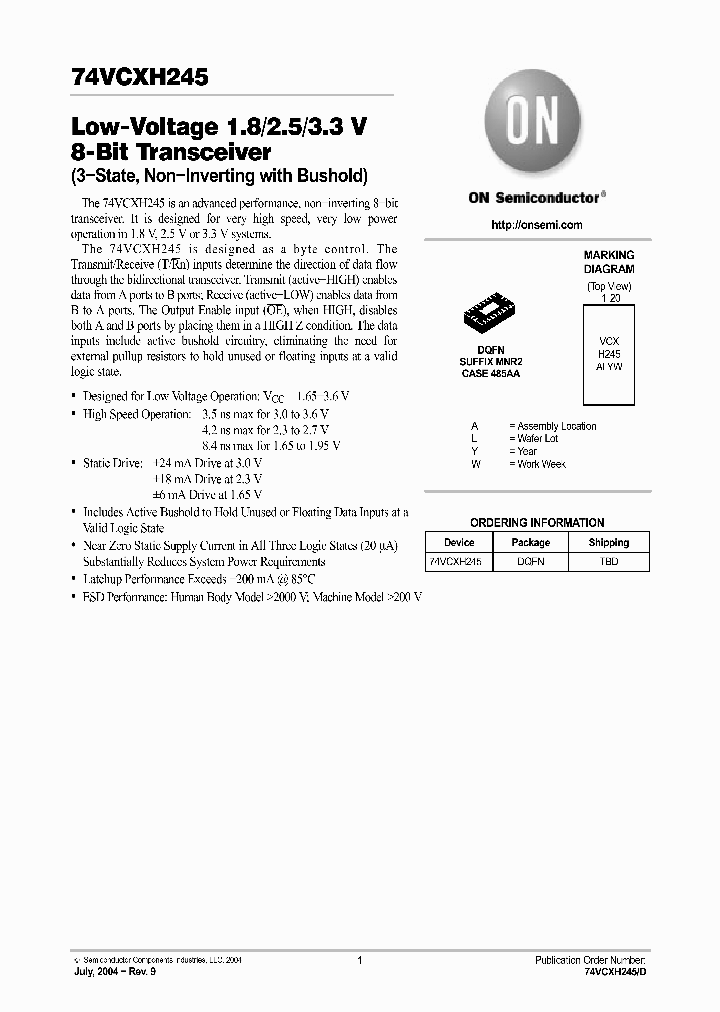 74VCXH245_5896941.PDF Datasheet