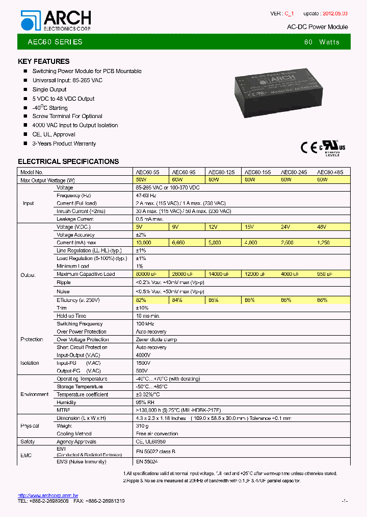 AEC60-12S_5908538.PDF Datasheet