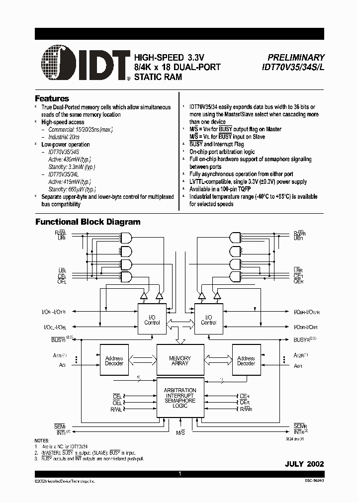 IDT70V35_5967557.PDF Datasheet