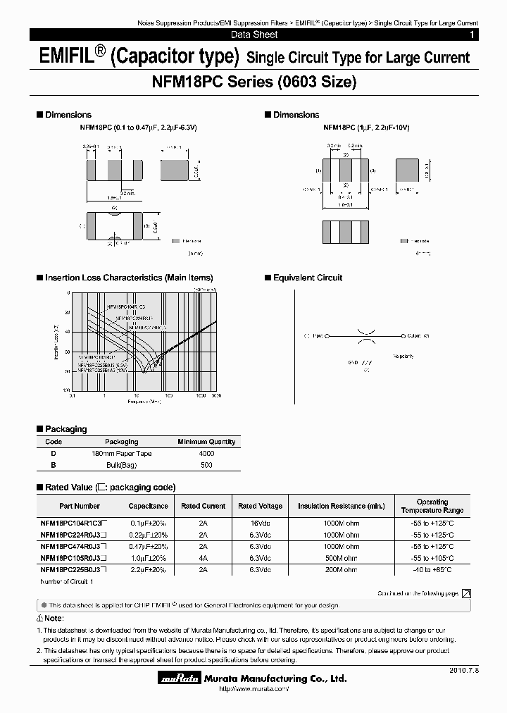 NFM18PC105R0J3D_5970107.PDF Datasheet