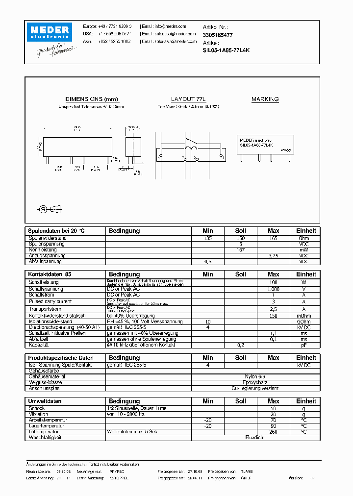 SIL05-1A85-77L4KDE_6012036.PDF Datasheet