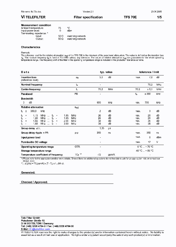 TFS70E_6017500.PDF Datasheet