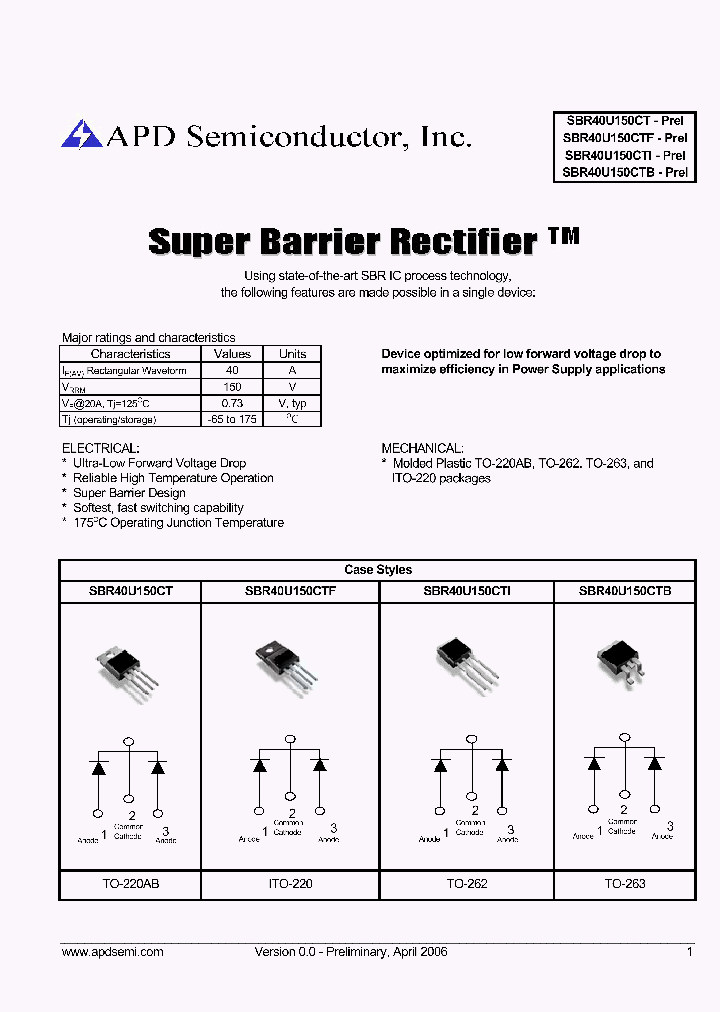 SBR40U150CI_6051557.PDF Datasheet