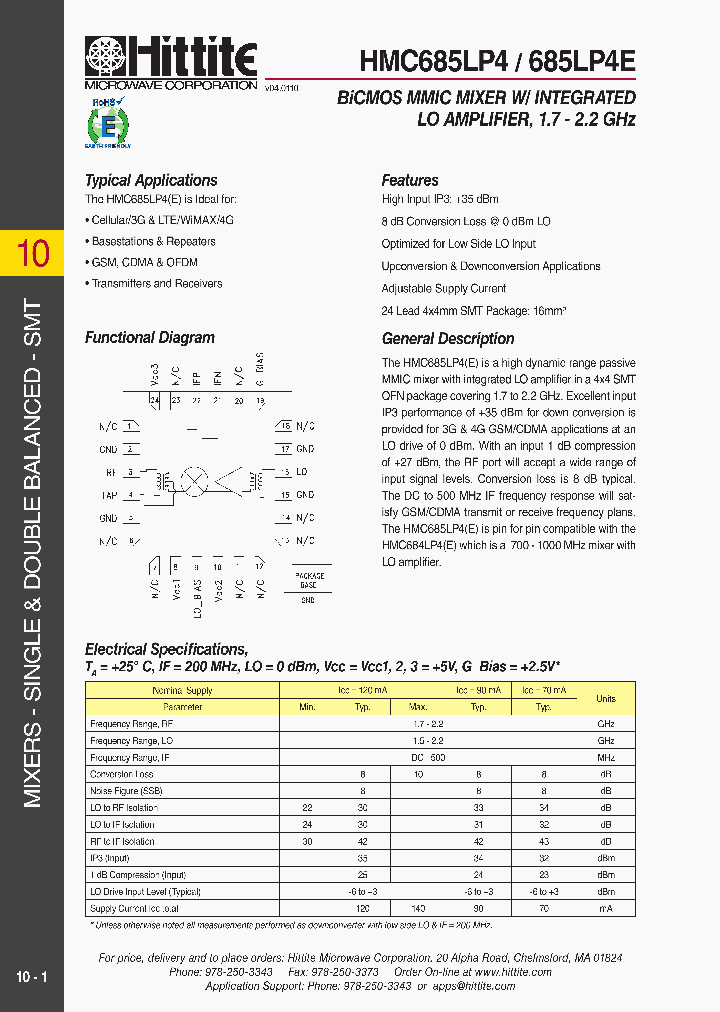 HMC685LP410_6055127.PDF Datasheet