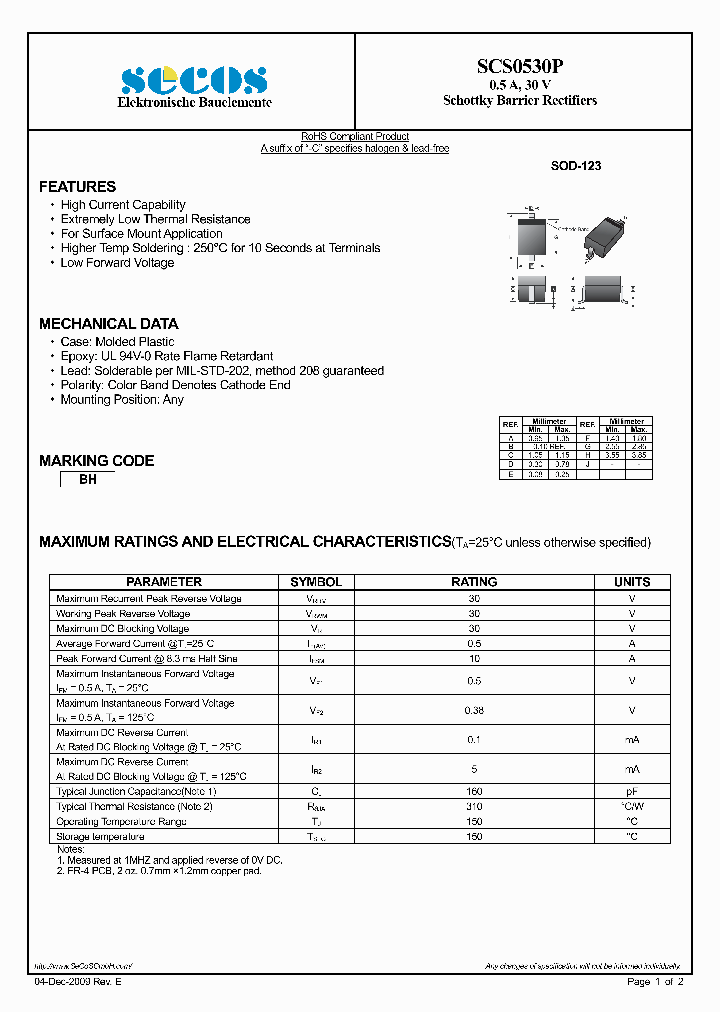 SCS0530P_6084393.PDF Datasheet