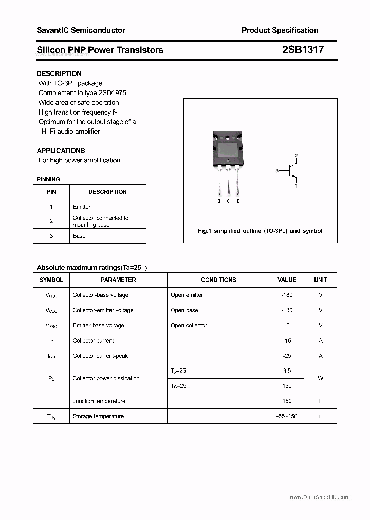 2SB1317_6102718.PDF Datasheet