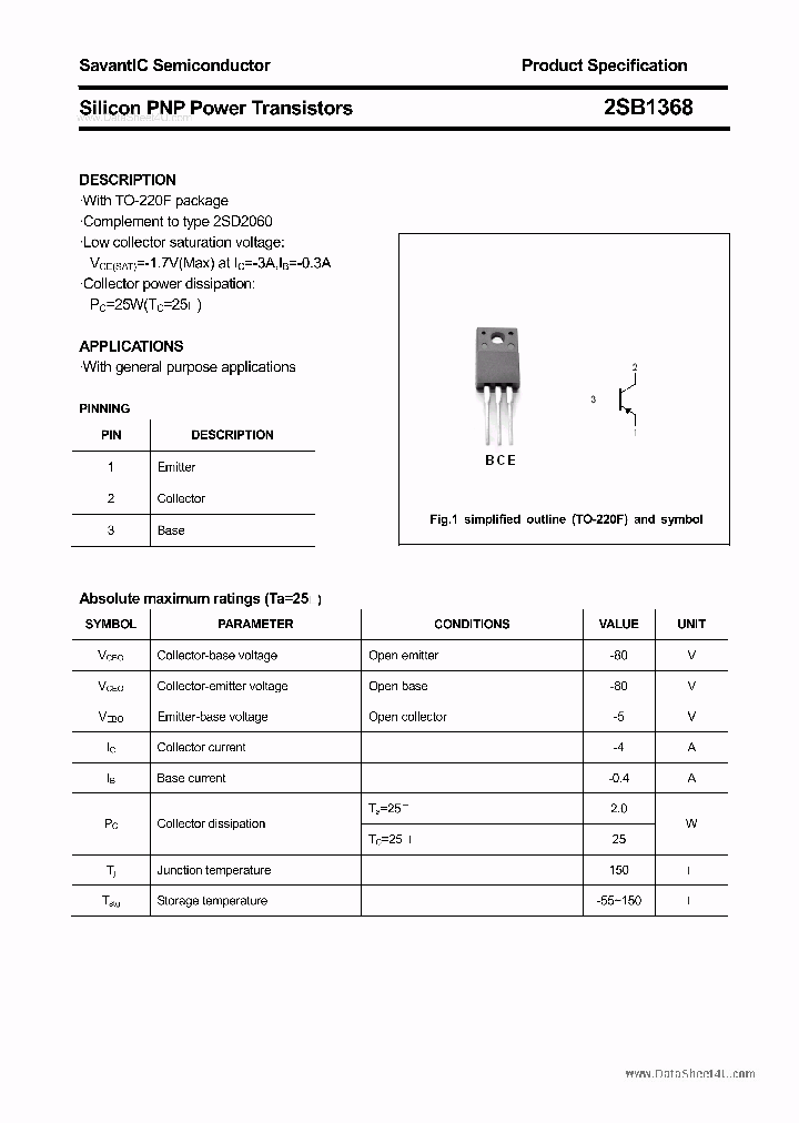 2SB1368_6115264.PDF Datasheet