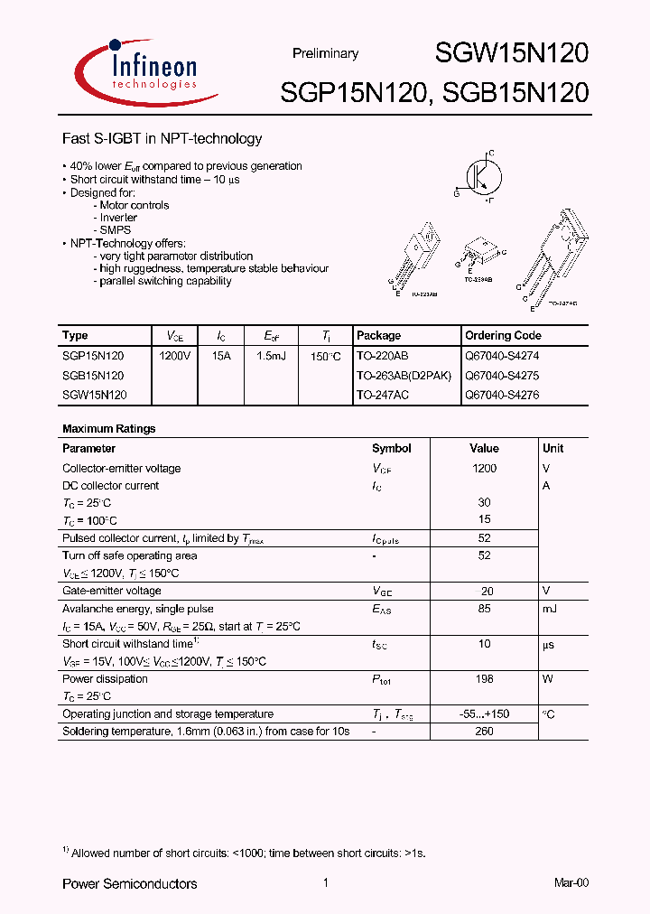 SGB15N120_6145241.PDF Datasheet