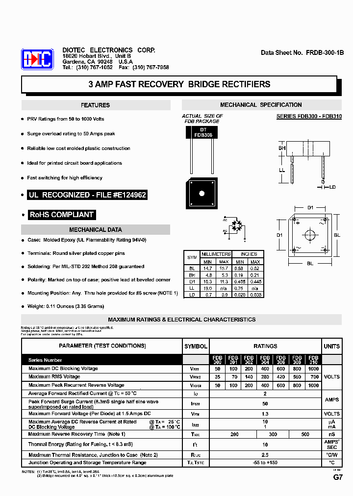 FDB301_6151432.PDF Datasheet