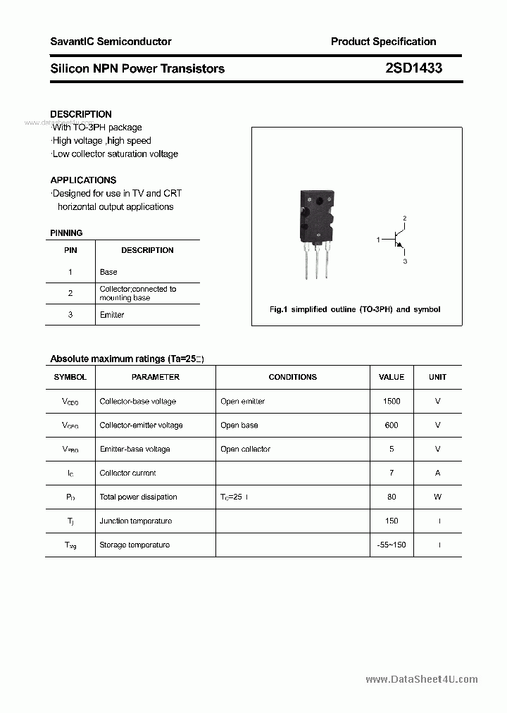 2SD1433_6167244.PDF Datasheet