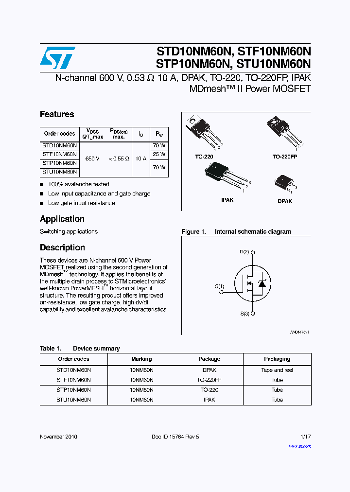 STF10NM60N_6195006.PDF Datasheet