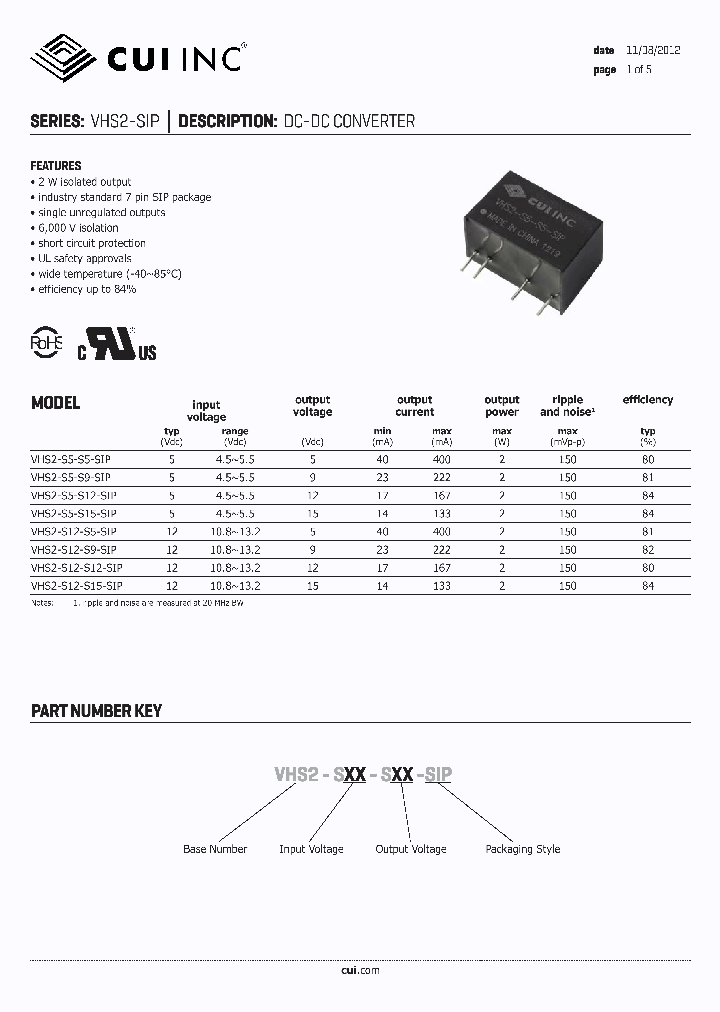 VHS2-S5-S9-SIP_6237986.PDF Datasheet