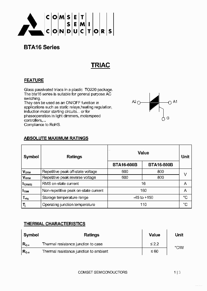 BTA16_6240150.PDF Datasheet