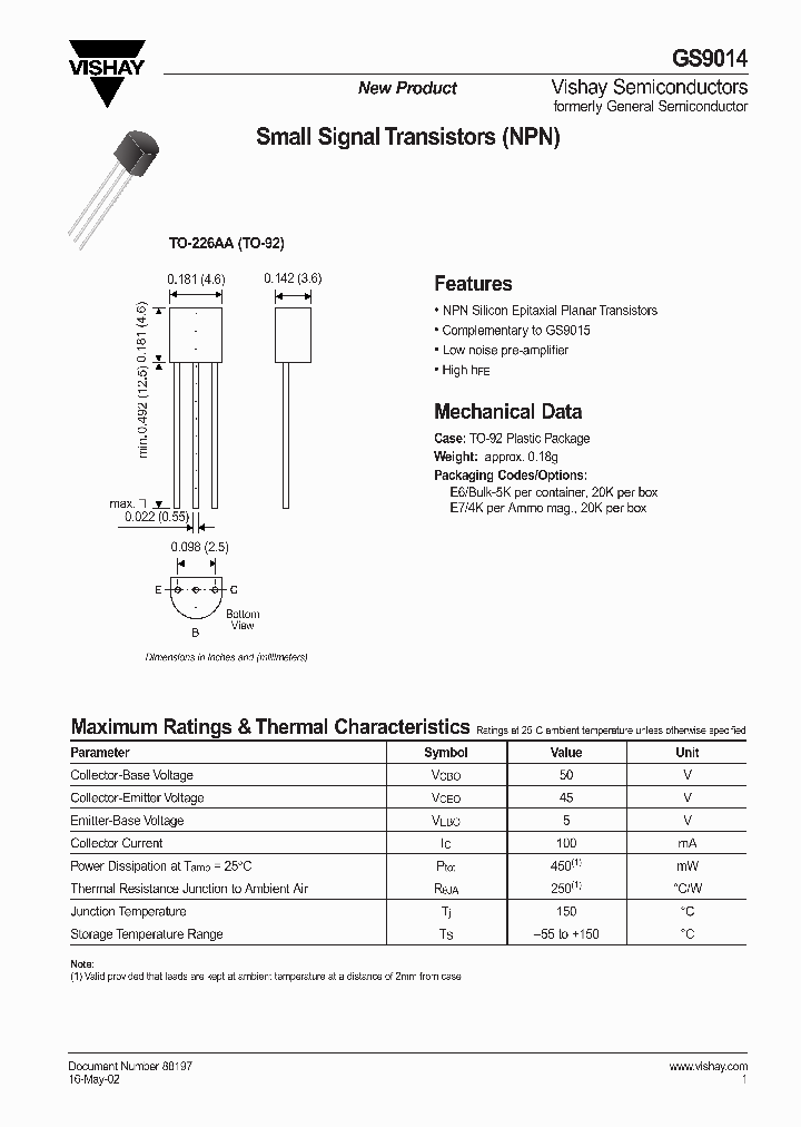 GS9014CE6_6244382.PDF Datasheet