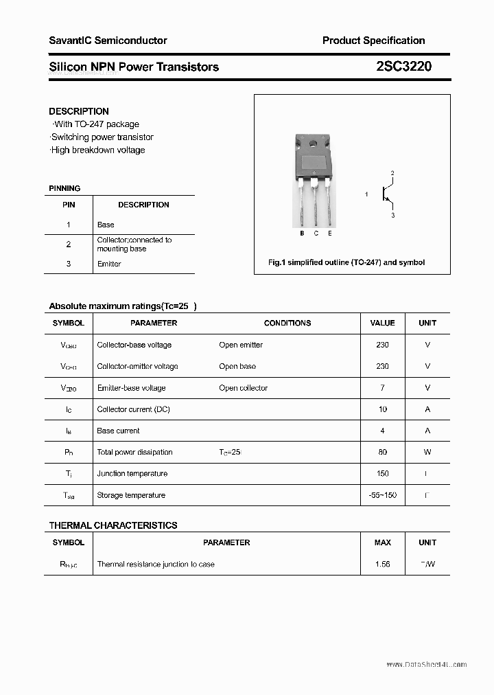 2SC3220_6249680.PDF Datasheet