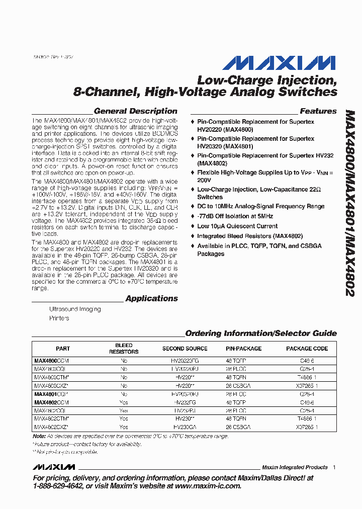 MAX4800CXZ_6253656.PDF Datasheet