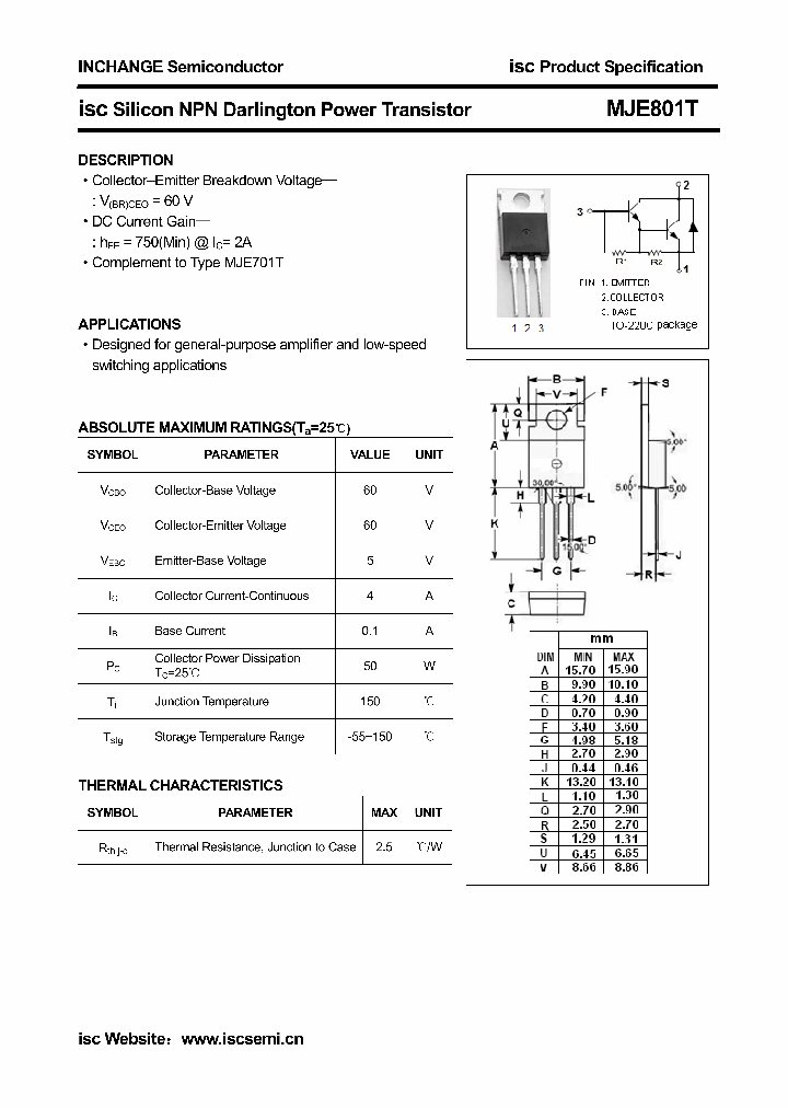 MJE801T_6269828.PDF Datasheet
