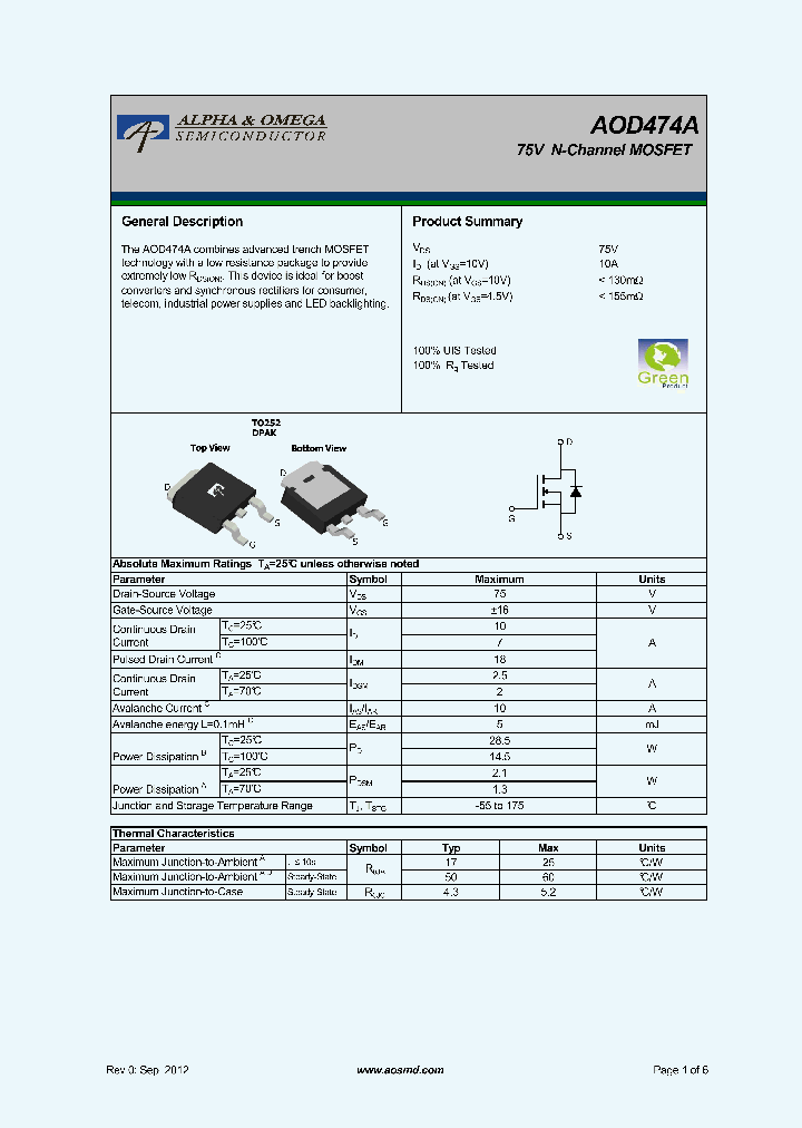 AOD474A_6293777.PDF Datasheet