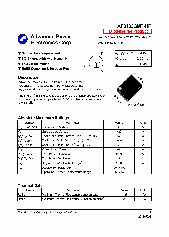 AP0103GMT-HF_6307761.PDF Datasheet