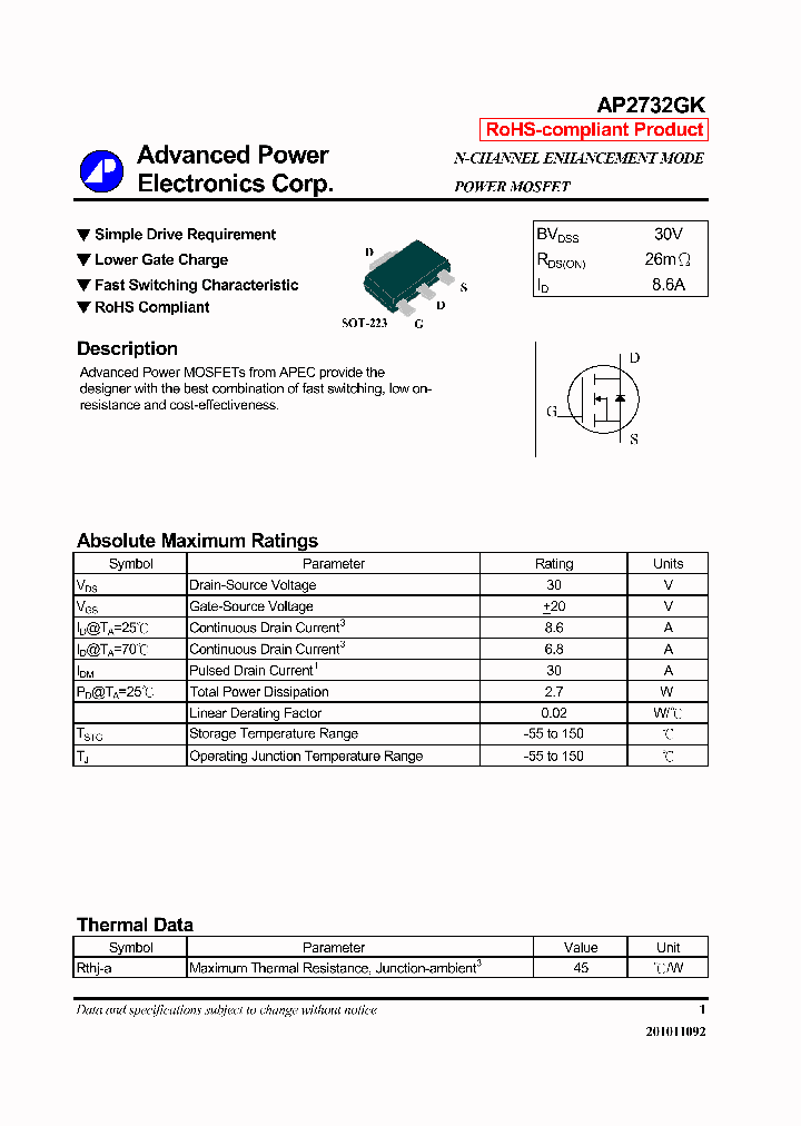 AP2732GK_6326487.PDF Datasheet