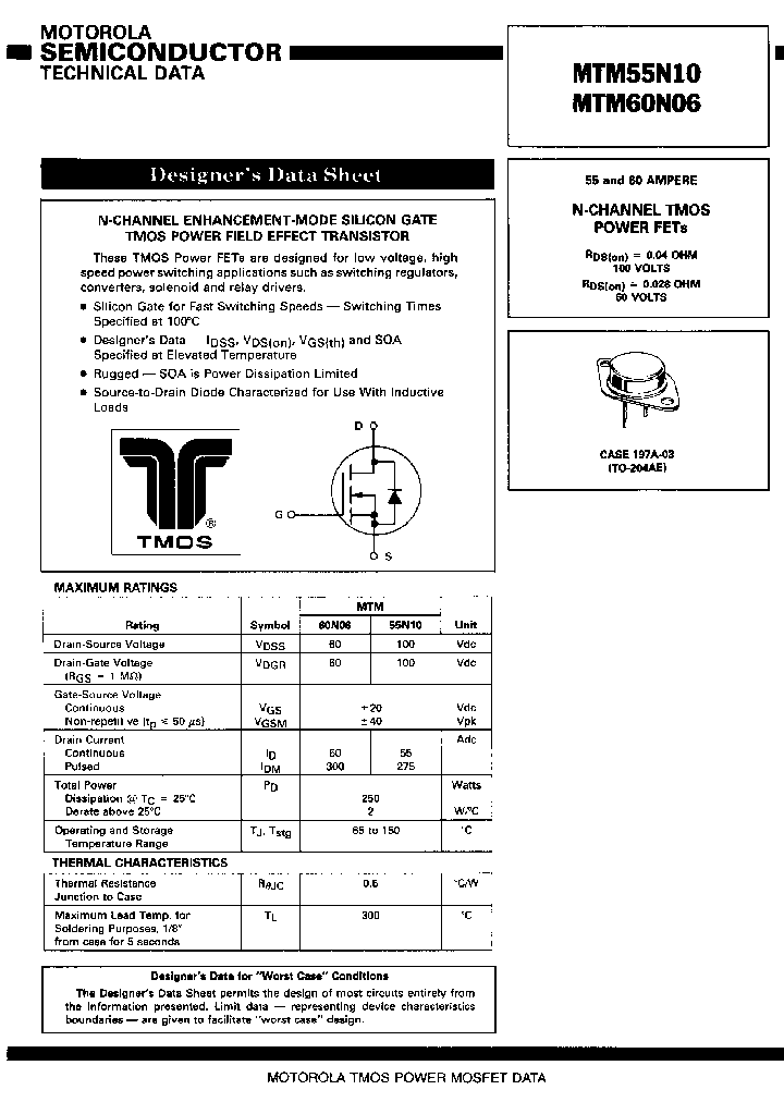 MTM60N06_6325365.PDF Datasheet