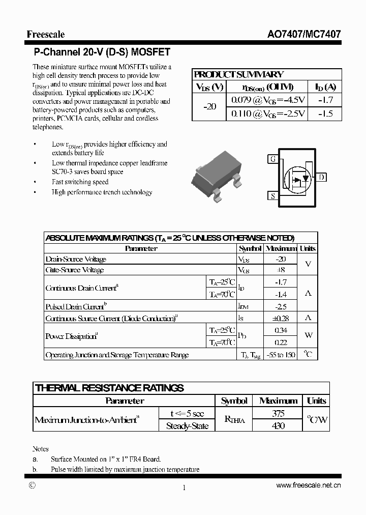 AO7407_6355243.PDF Datasheet