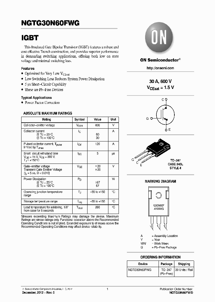 NGTG30N60FWG_6381757.PDF Datasheet