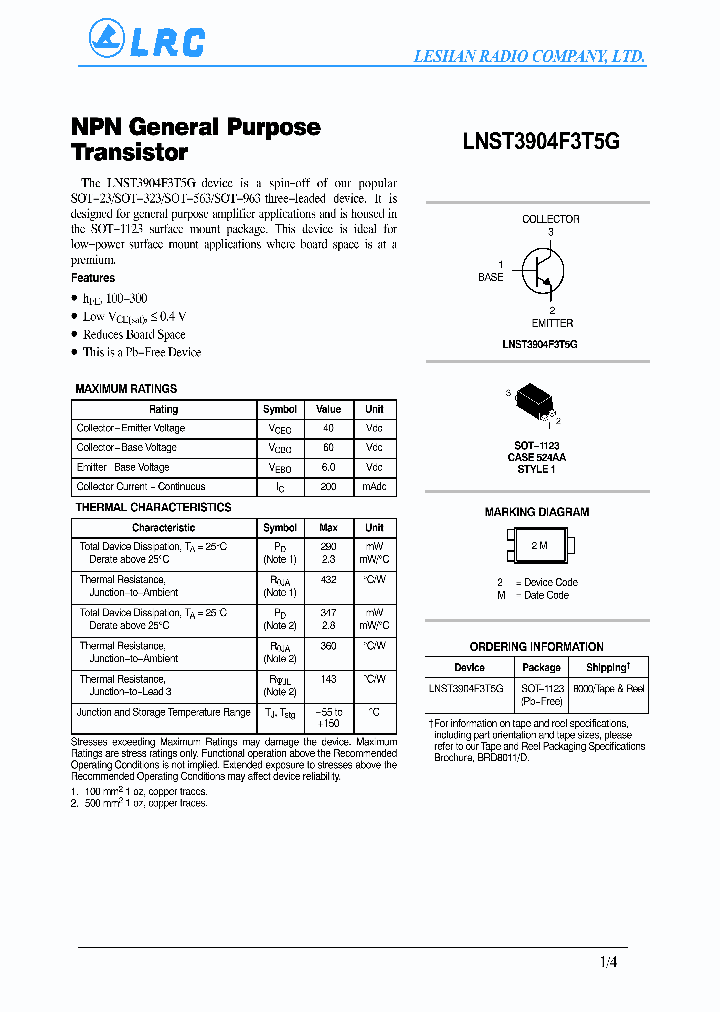 LNST3904F3T5G_6386026.PDF Datasheet