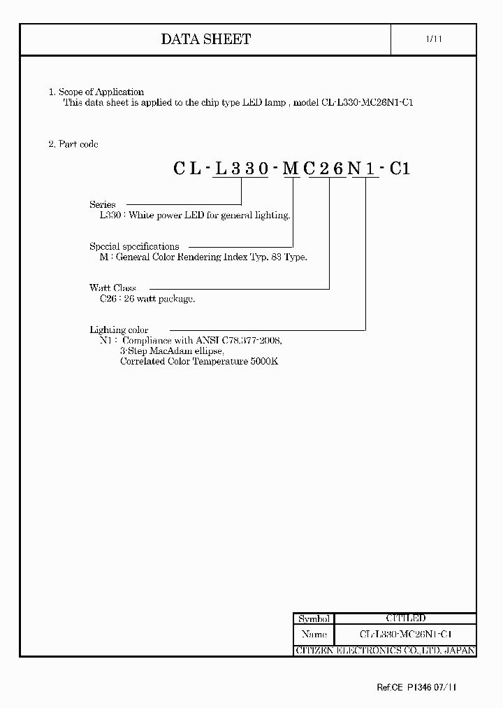 CL-L330-MC26N1-C1_6411456.PDF Datasheet