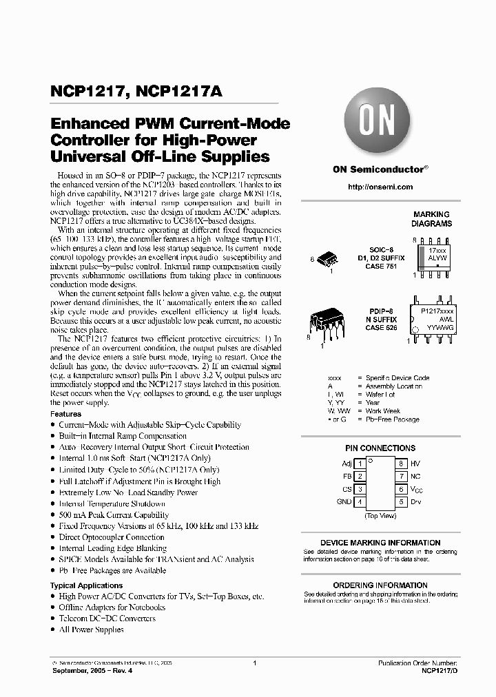 NCP1217P133G_6434755.PDF Datasheet