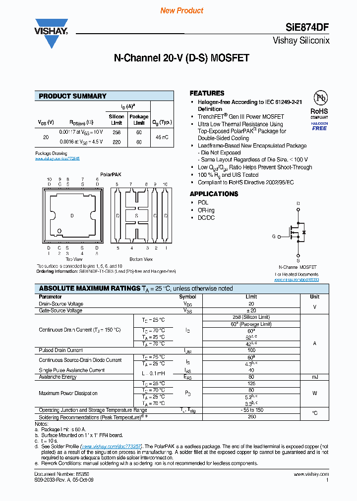 SIE874DF-T1-GE3_6470865.PDF Datasheet