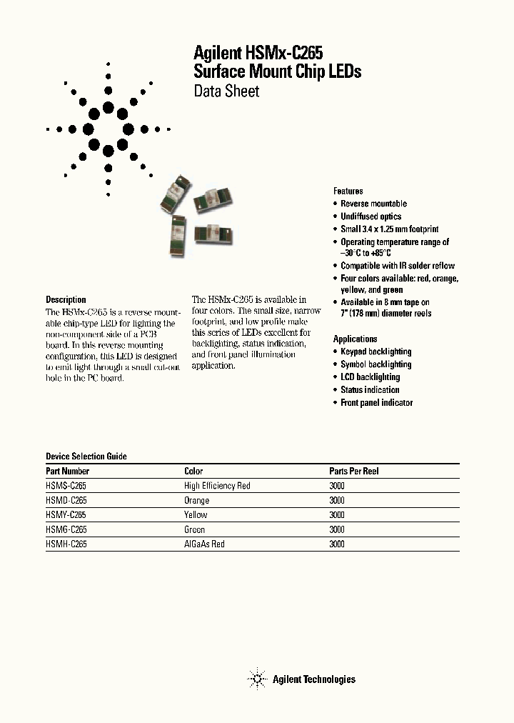 HSMH-C265_6483194.PDF Datasheet