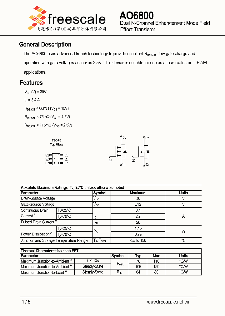 AO6800_6486217.PDF Datasheet