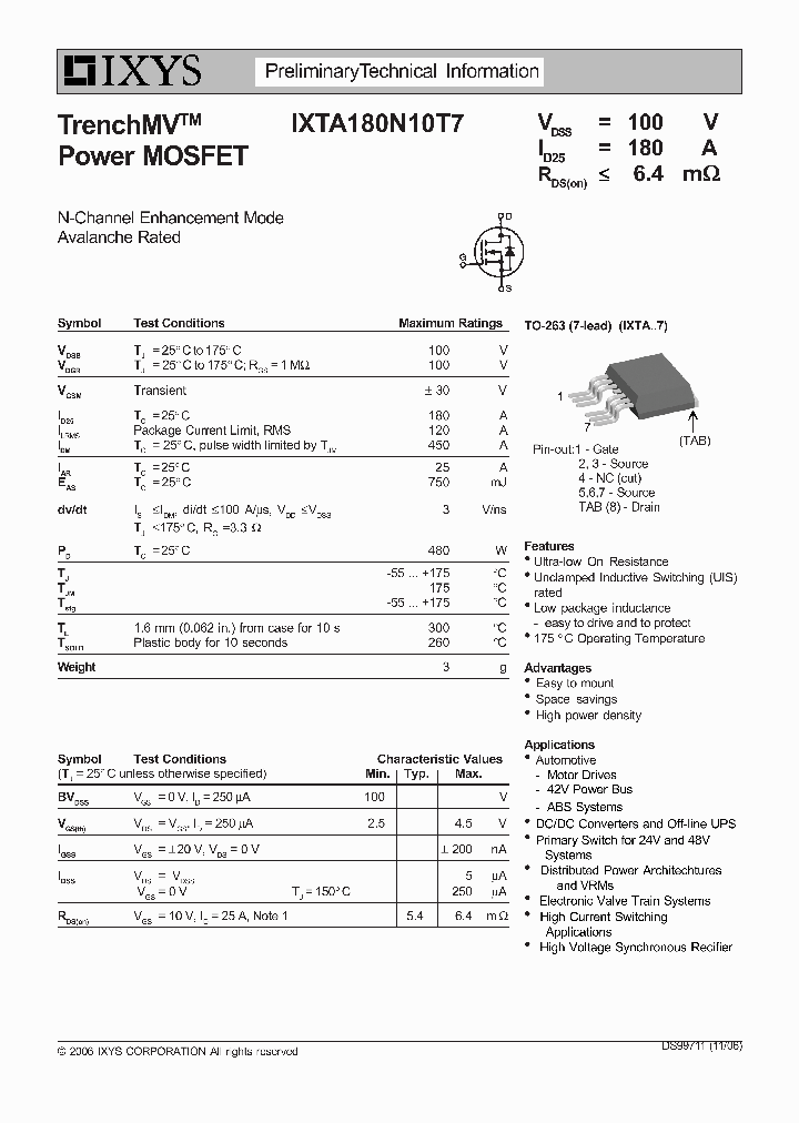 IXTA180N10T7_6493656.PDF Datasheet