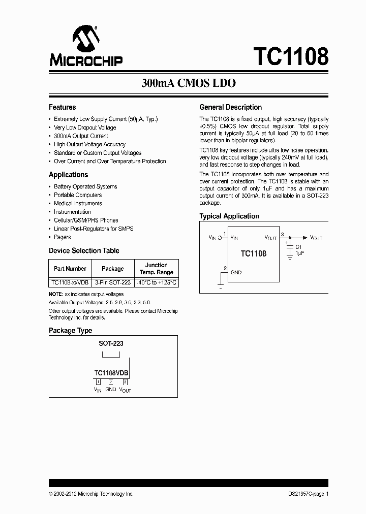 TC1108-30VDB_6495933.PDF Datasheet