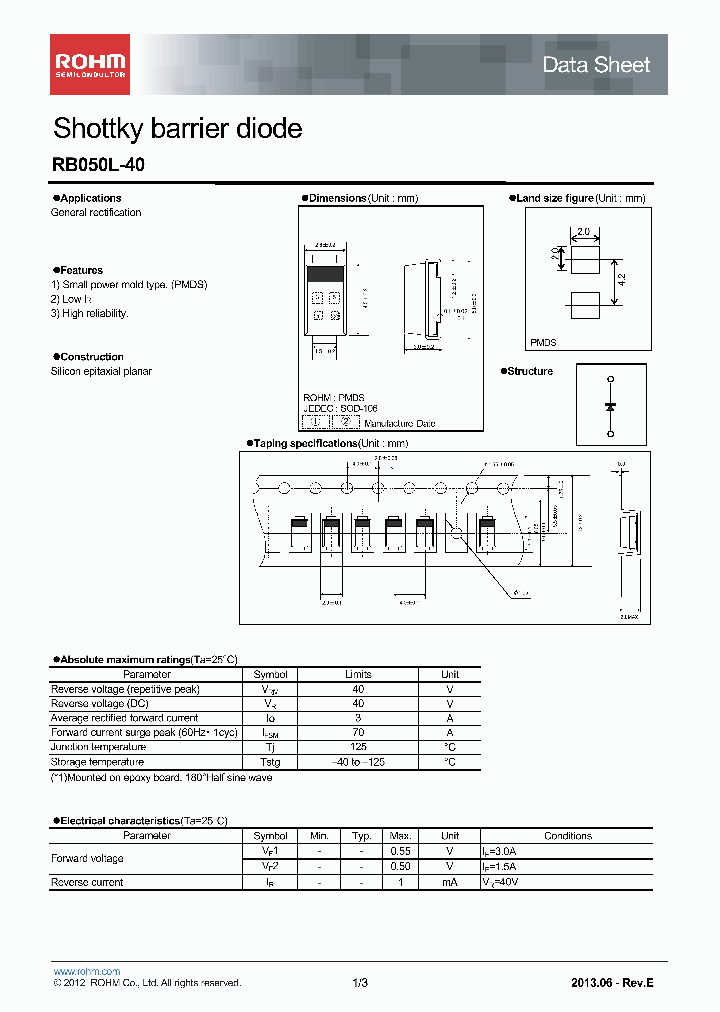 RB050L-40TF_6497020.PDF Datasheet