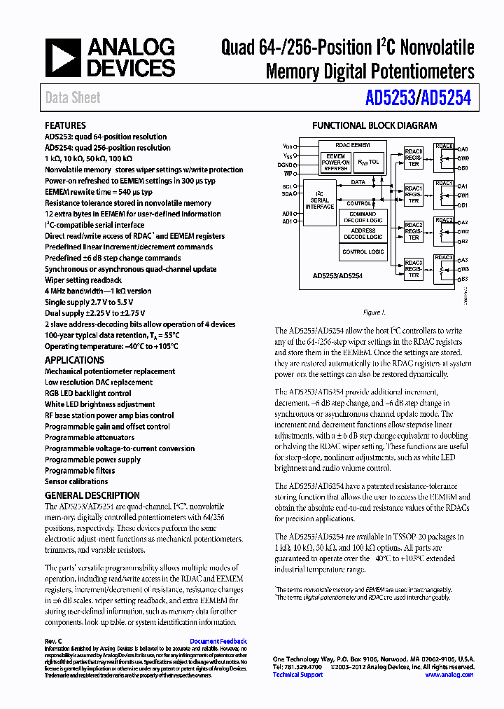 EVAL-AD5254SDZ_6497145.PDF Datasheet