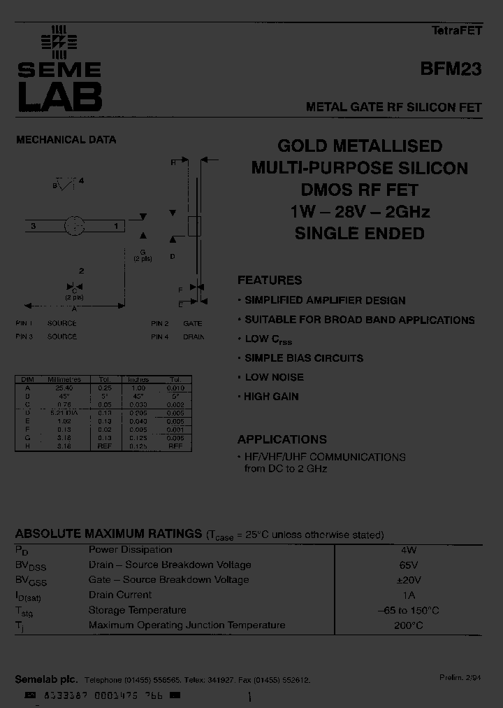 BFM23_6509406.PDF Datasheet