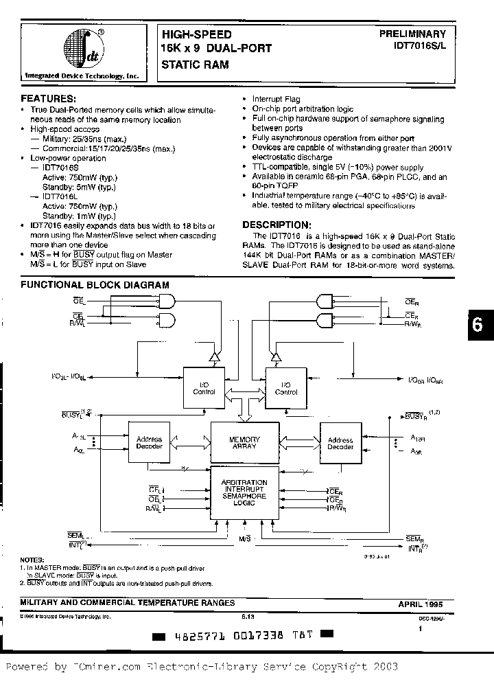 IDT7016L17PF_6529520.PDF Datasheet