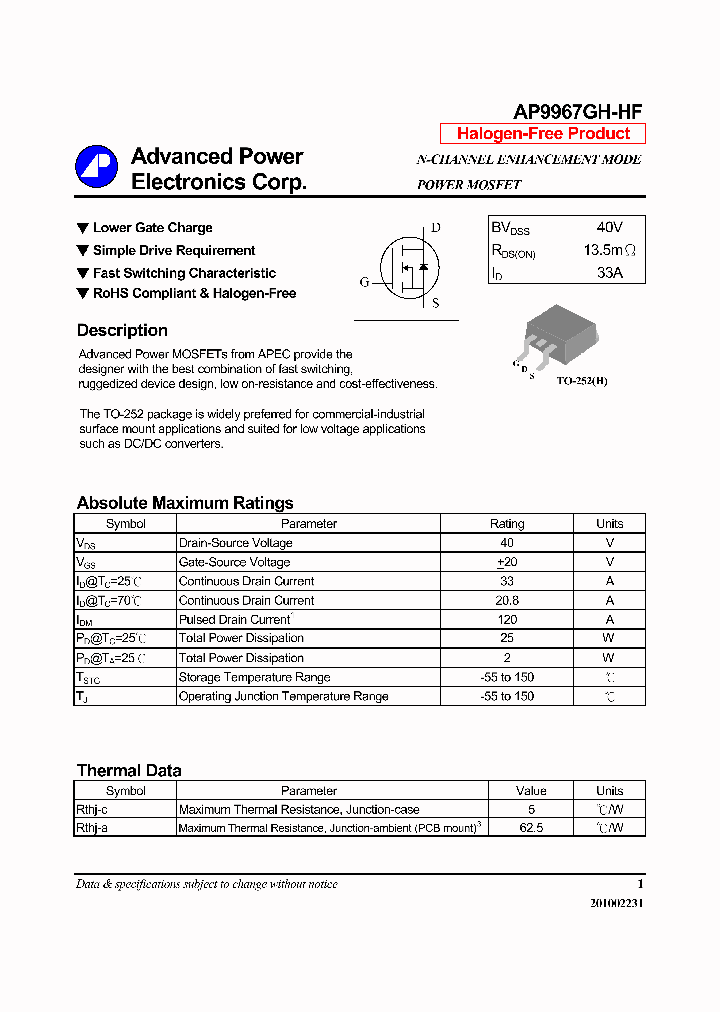 AP9967GH-HF_6532863.PDF Datasheet