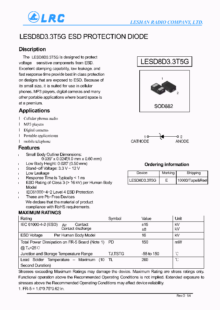 LESD8D33T5G_6546807.PDF Datasheet