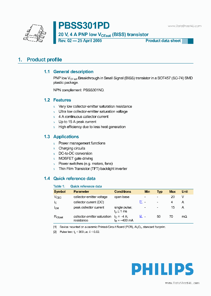 PBSS301PD_6598450.PDF Datasheet