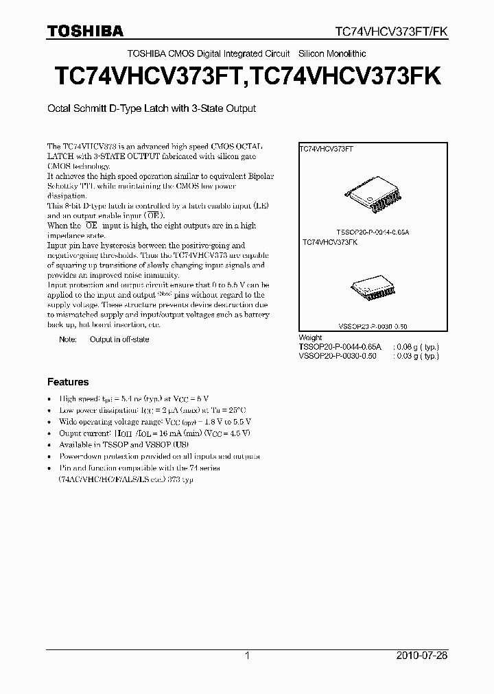 TC74VHCV373FT_6601129.PDF Datasheet