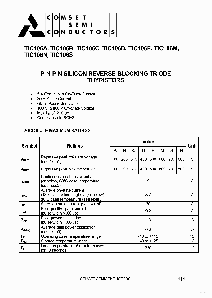 TIC106A_6600868.PDF Datasheet