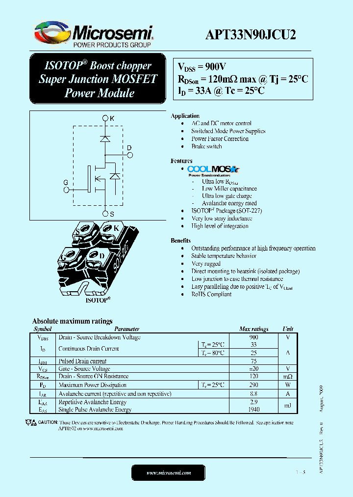 APT33N90JCU2_6607831.PDF Datasheet