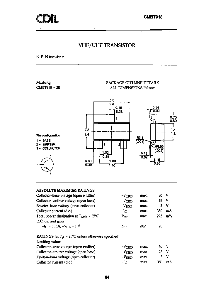 CMBT918_6616070.PDF Datasheet