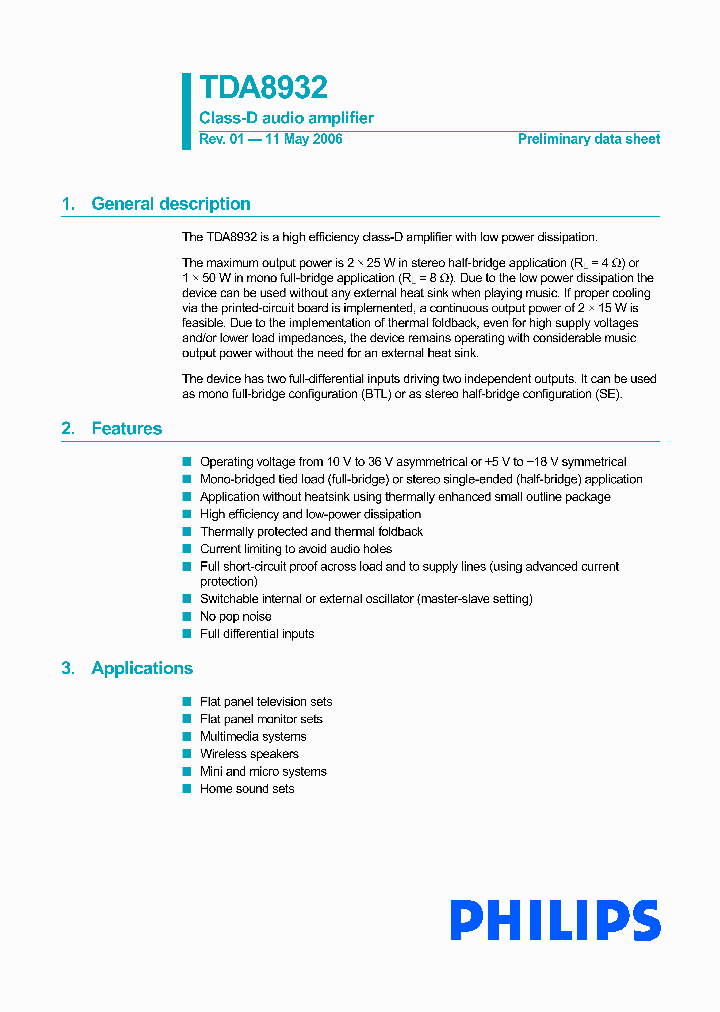 TDA8932TW_6626711.PDF Datasheet