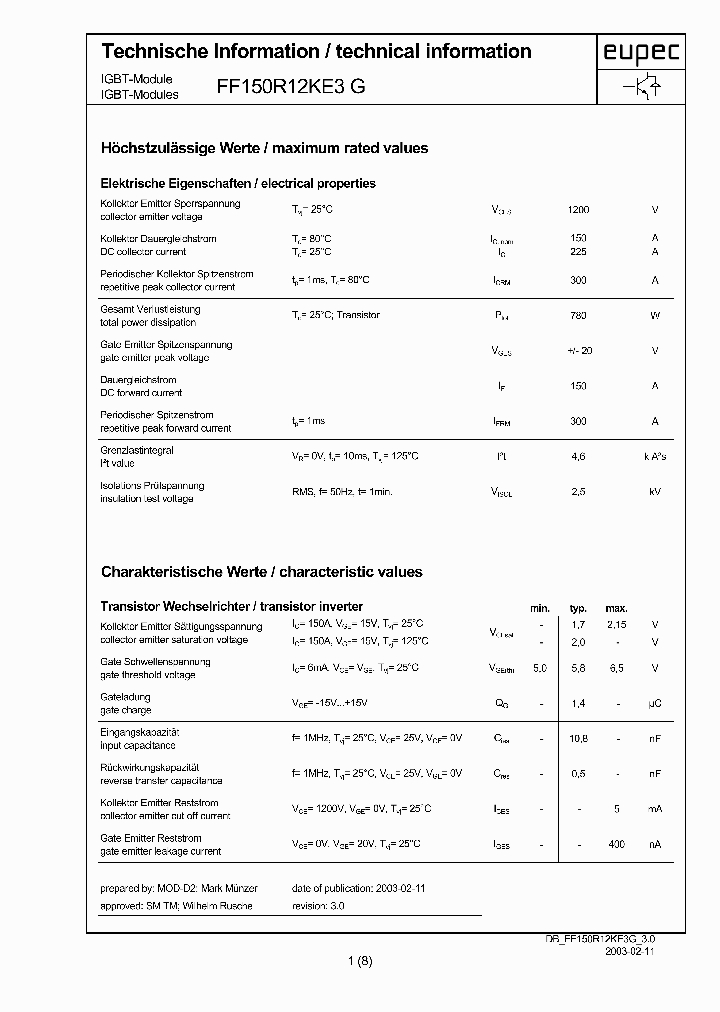 DBFF150R12KE3G30_6633716.PDF Datasheet