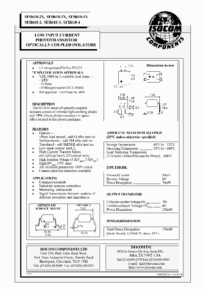 SFH610-3X_6633247.PDF Datasheet